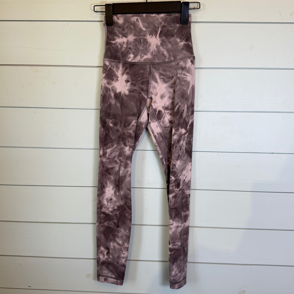 Lululemon‎ align high rise pant leggings 25" diamond dye women's size 0